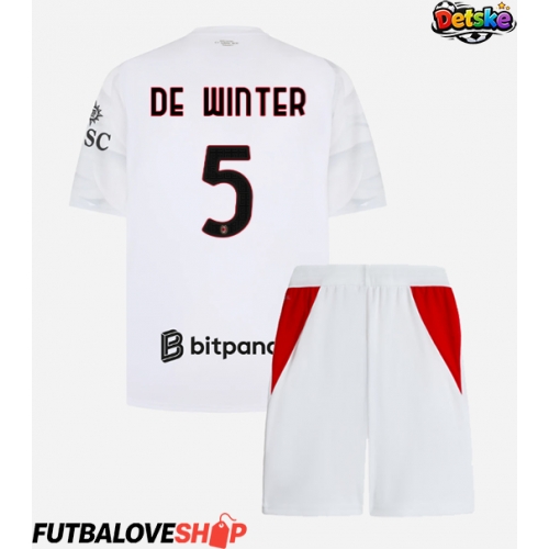 Dres AC Milan Koni De Winter #5 Preč pre deti 2026-27 Krátky Rukáv (+ trenírky)